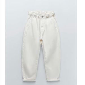 Zara paper bag jeans